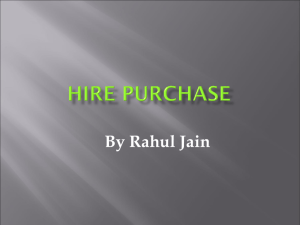 hirepurchase - Learning Financial Management