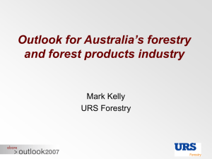 Outlook for Australia's forestry and forest products industry
