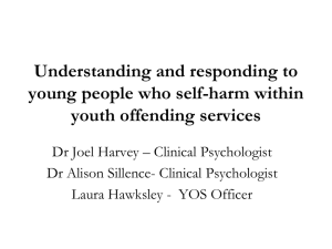 Understanding and responding to young people who self