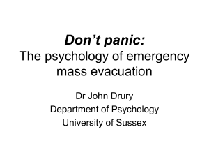 Don't panic: The psychology of emergency