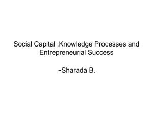 B Sharada Research Proposal on Social Capital Knowledge