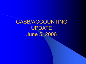 GASB/ACCOUNTING UPDATE October 28, 2004