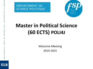 Master in Political Science POLI4J