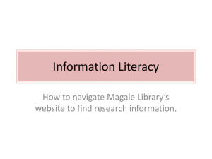 Information Literacy PowerPoint