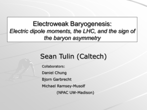 Electroweak Baryogenesis at the LHC