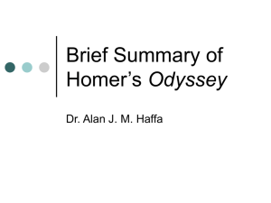 Brief Summary of Homer's Odyssey