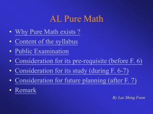 AL Pure Math