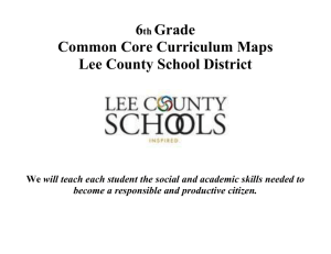 Common Core Lee County 6th Grade Math