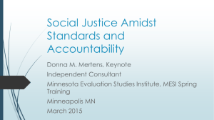 Social Justice Amidst Standards and Accountability [PPT]