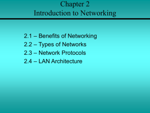 Chapter 2 Introduction to Networking