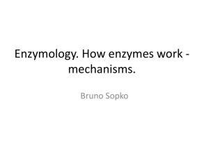 Enzymology. How enzymes work
