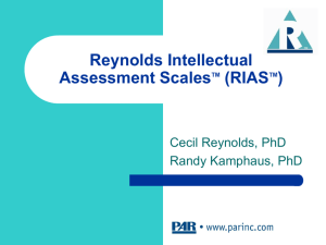 RIAS - Psychological Assessment Resources, Inc.