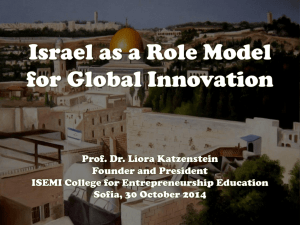 Israel as a Role Model for Global Innovation