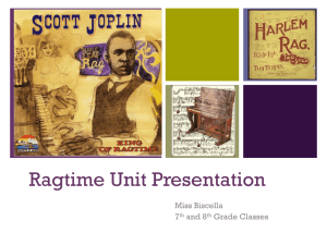 Ragtime Unit Powerpoint