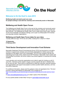 June 2015 - Newcastle Council for Voluntary Service