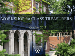 Managing the Treasury and Class Finances