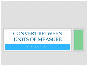 Convert Between Units of Measure
