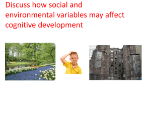 Discuss how social and environmental variables may affect