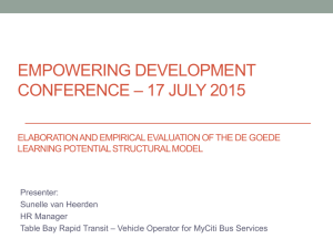 Empowering Development Conference Sunelle van Heerden
