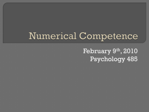 Numerical Competence
