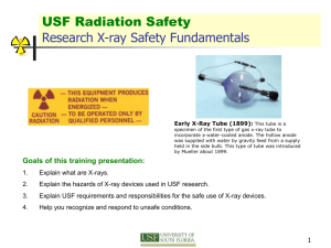 USF Radiation Safety Research X