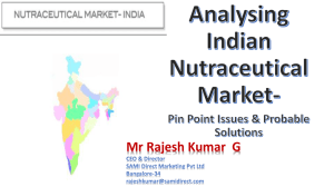 Analysing Indian Nutraceuticals Market