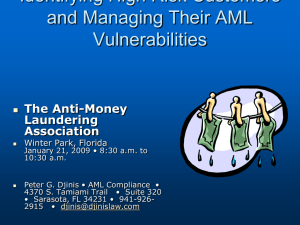 AMLA Managing High Risk Accounts 1-21-09 - The Anti