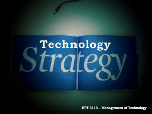 Formulating Technology Strategy