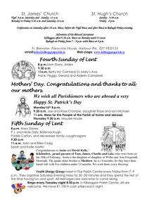 March 15, 2015 - kilbeggan parish