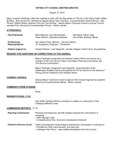 ORTING CITY COUNCIL MEETING MINUTES August 13, 2014