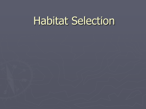 Habitat Selection