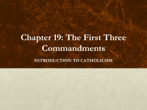 1. The First Commandment - Midwest Theological Forum