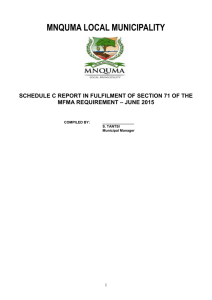 Schedule C Summary Report