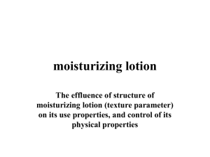 moisturizing lotion