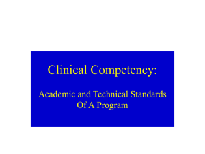 Academic and Technical Standards of A