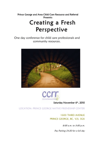 Creating a Fresh Perspective - Child Care Resource and Referral