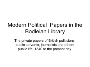 presentation - Bodleian Libraries