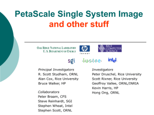 Peta-Scale Single-System Image A framework for a single