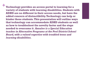 ADHD and technology presentation