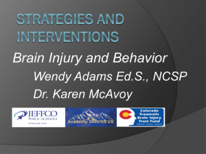 Brain Injury and Behavior - Colorado Kids Brain Injury Resource