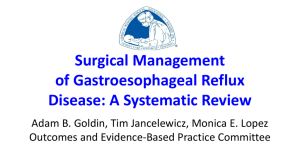 Gastroesophageal Reflux Disease - American Pediatric Surgical
