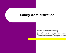 Career-Banding Salary Administration Policy