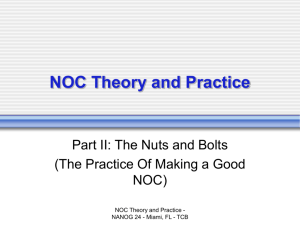 NOC Theory and Practice