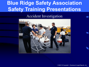 BLR's Safety Training Presentations