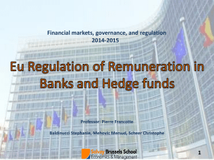 EU Regulation of Remuneration