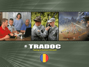 TRADOC – Victory Starts Here!