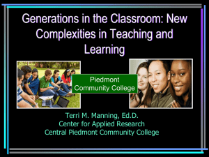 Piedmont Community College Morning Session (PowerPoint)