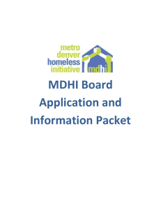 MDHI Board Application and Information Packet