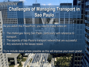 Sao Paulo transport - Geography Geek