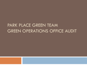 Green Team Sustainability Assessment Survey